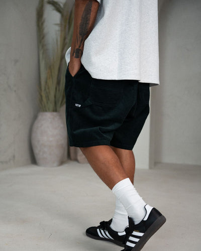 CORDUROY CARPENTER SHORT - FOREST