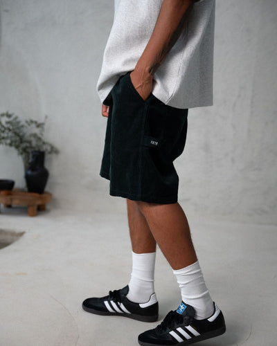 CORDUROY CARPENTER SHORT - FOREST