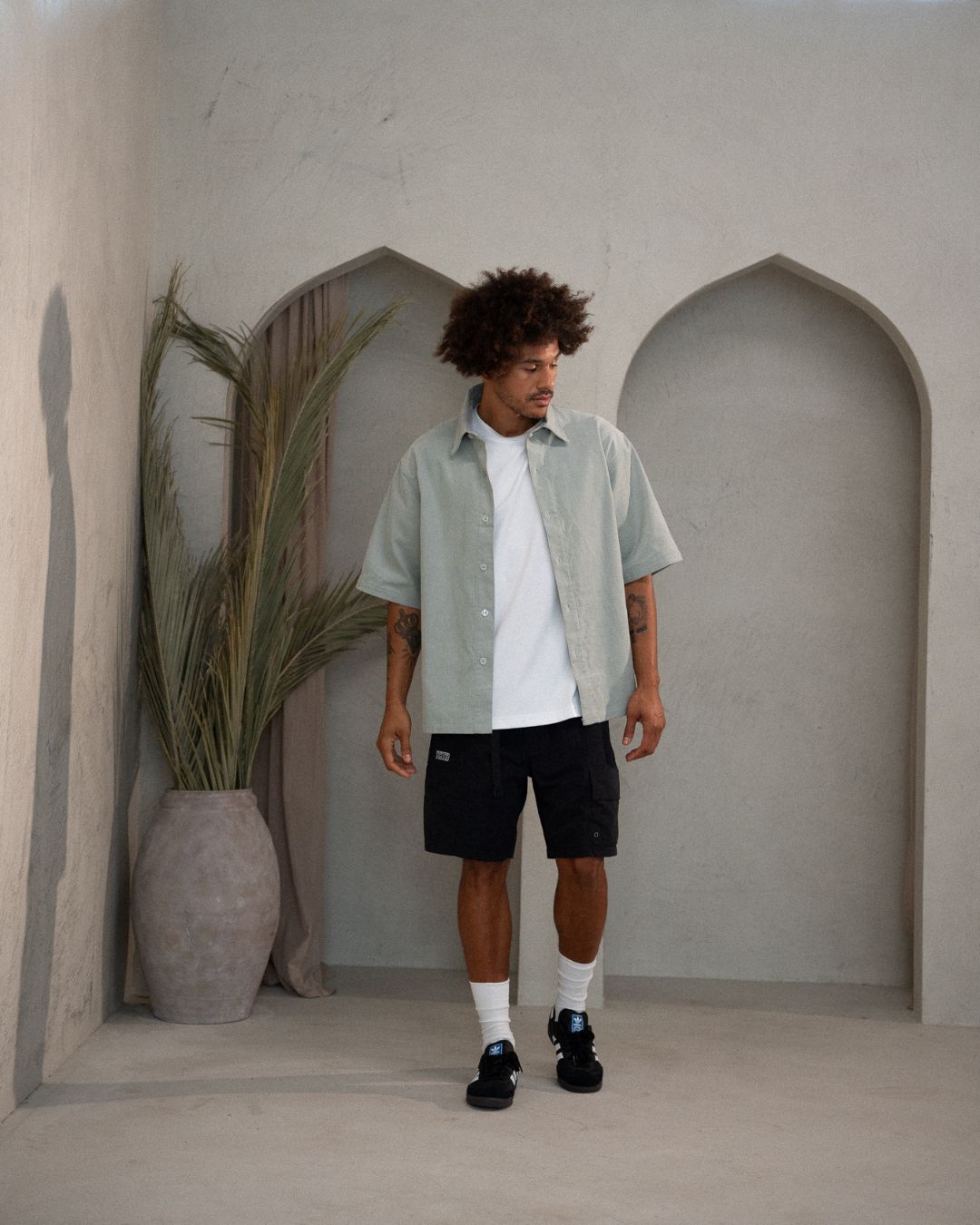 CORDUROY OVERSHIRT - MOSS