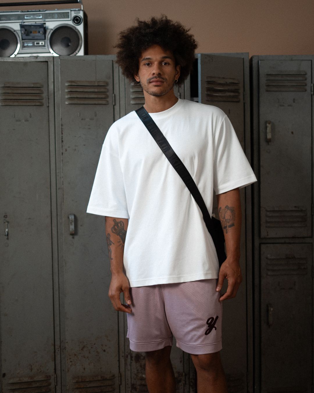 INITIAL KOBE SHORT - WASHED VIOLET