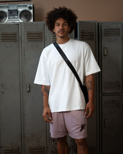 INITIAL KOBE SHORT - WASHED VIOLET