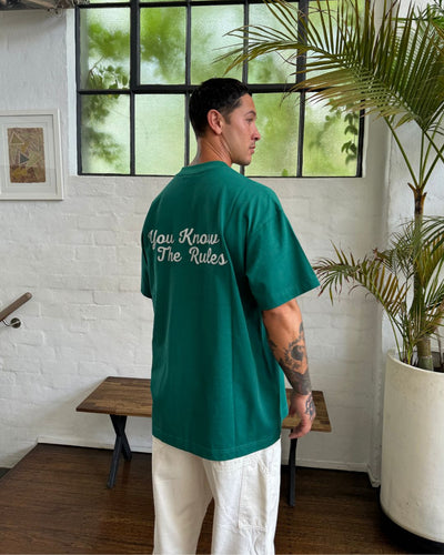 LINK CHAIN O/S TEE - GREEN