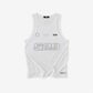 RACE DAY SINGLET - WHITE