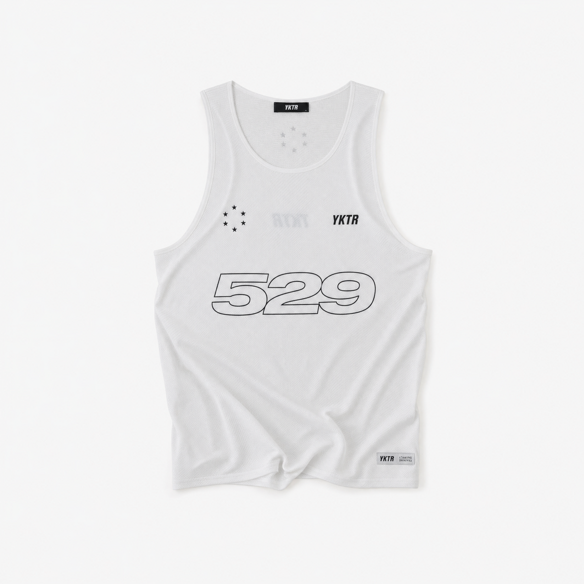 RACE DAY SINGLET - WHITE