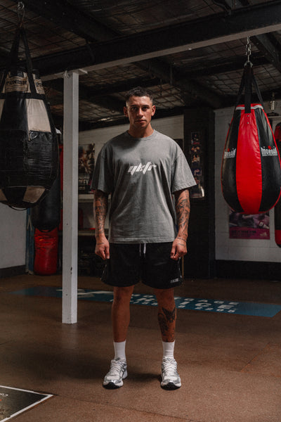BASE LOGO TEE - STONEWASH