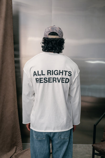 ALL RIGHTS LONGSLEEVE - WHITE