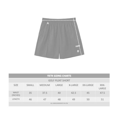 GOLF PLEAT SHORT - GREY