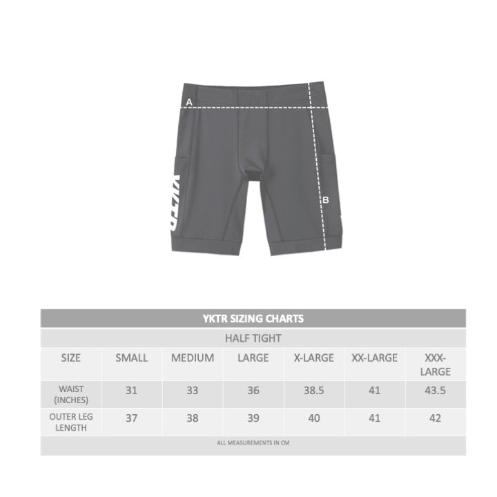YKTR HALF TIGHT - BLACK