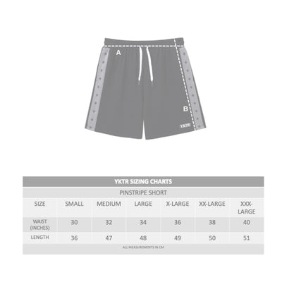 PINSTRIPE COZY SHORT - GREY