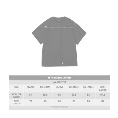 PREMIUM WAFFLE O/S TEE - WHITE