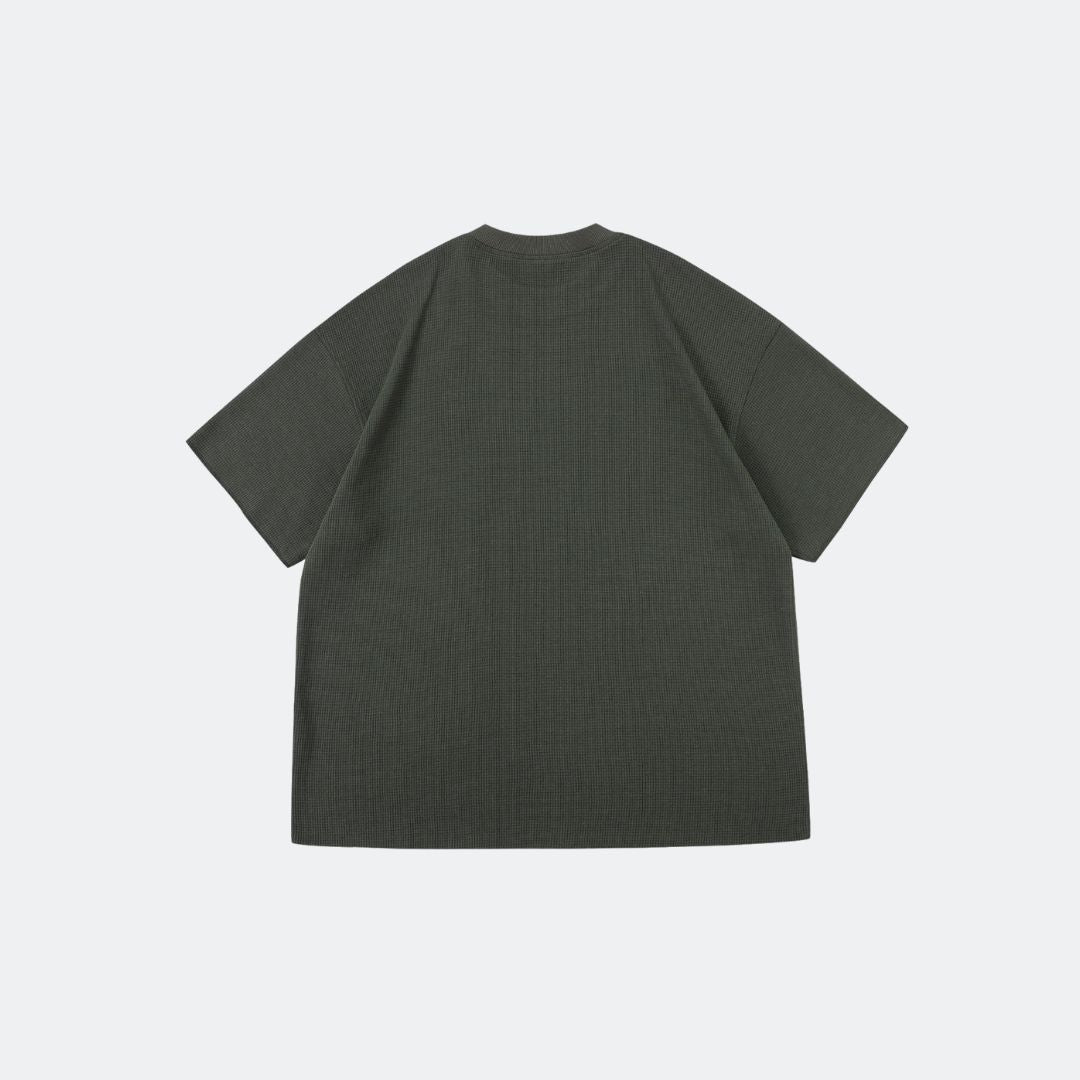 PREMIUM WAFFLE O/S TEE - KHAKI