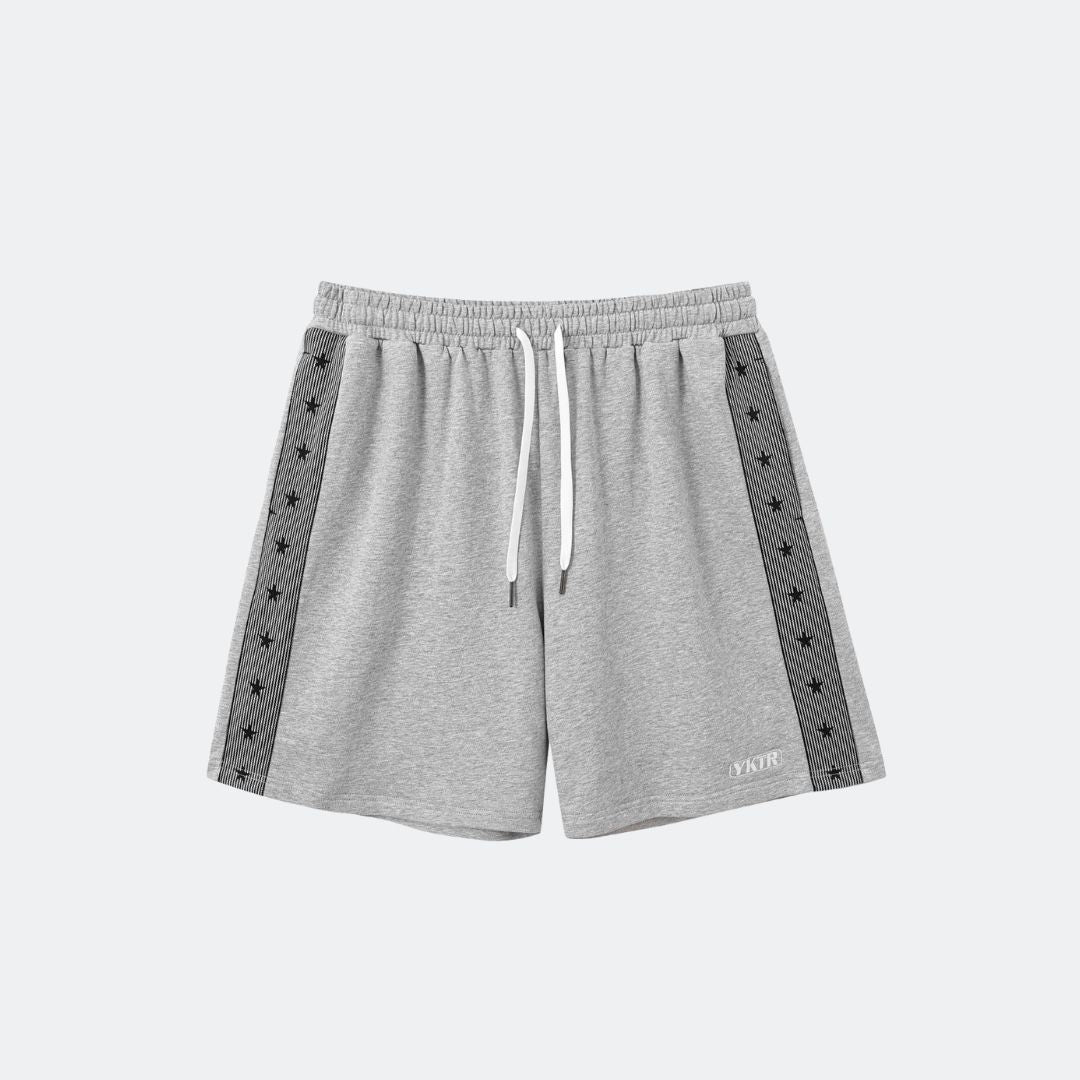 PINSTRIPE COZY SHORT - GREY