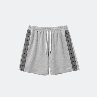 PINSTRIPE COZY SHORT - GREY