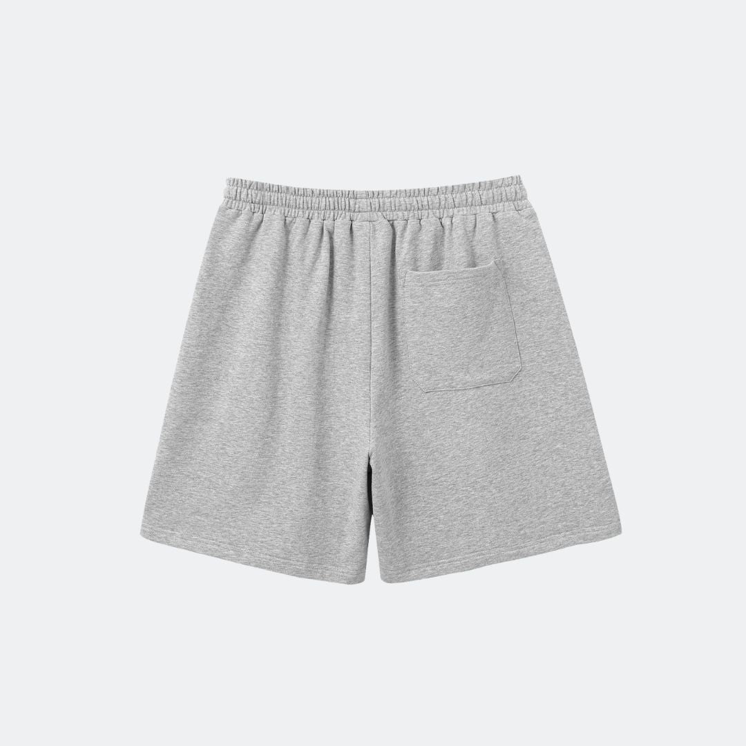 PINSTRIPE COZY SHORT - GREY