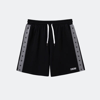 PINSTRIPE COZY SHORT - BLACK