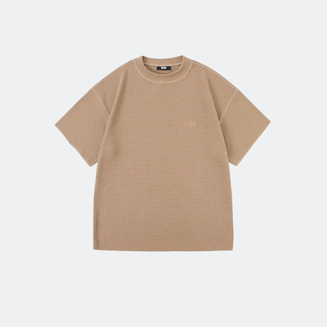 PREMIUM WAFFLE O/S TEE - CHOCOLATE