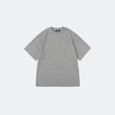 PREMIUM WAFFLE O/S TEE - GREY