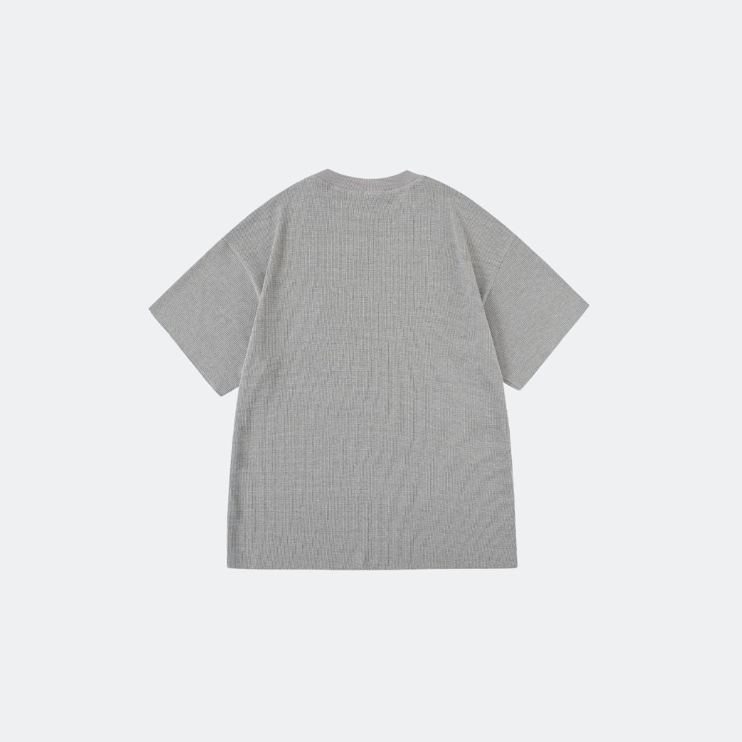 PREMIUM WAFFLE O/S TEE - GREY