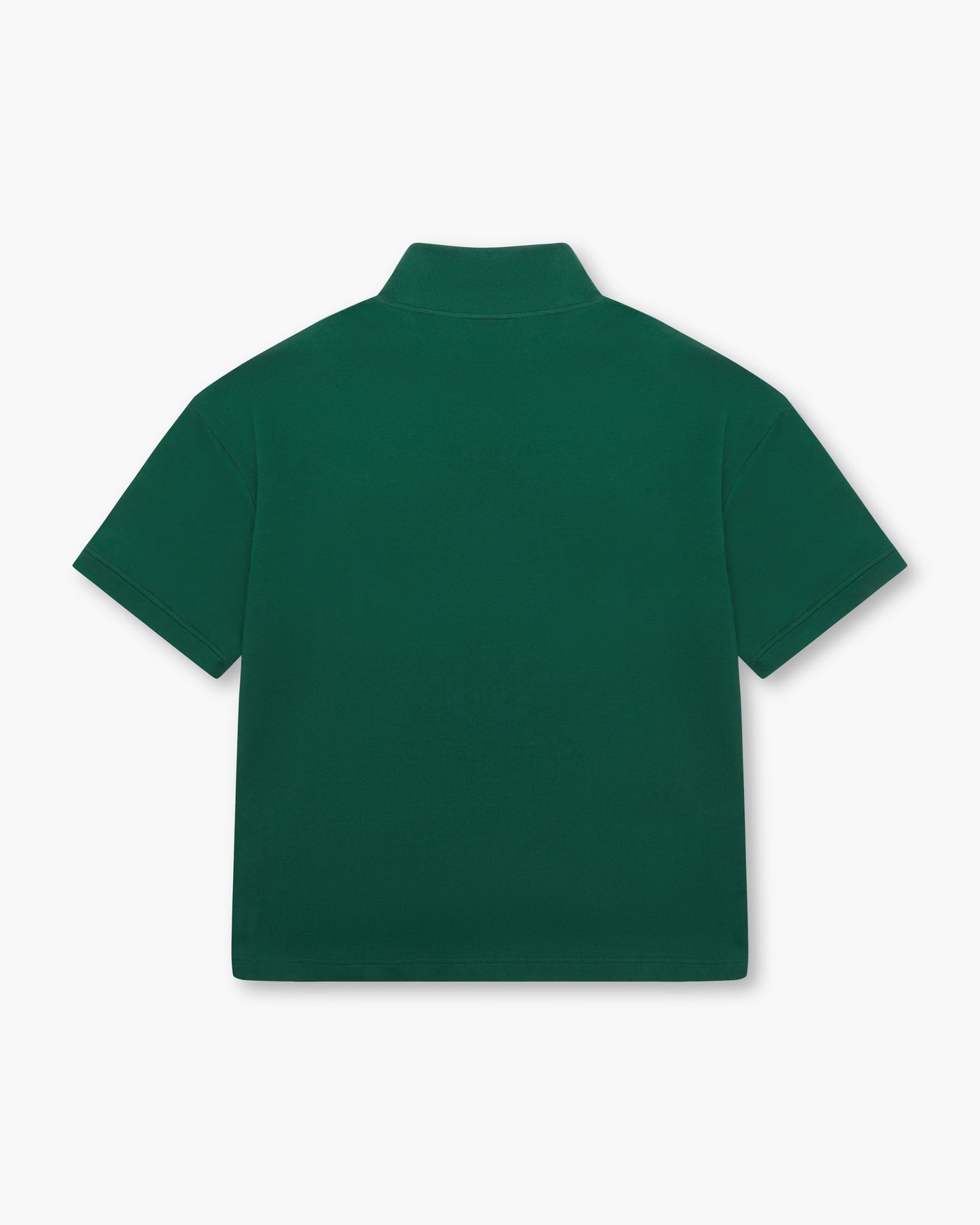 YKTR quarter zip short sleeve polo green embroidery