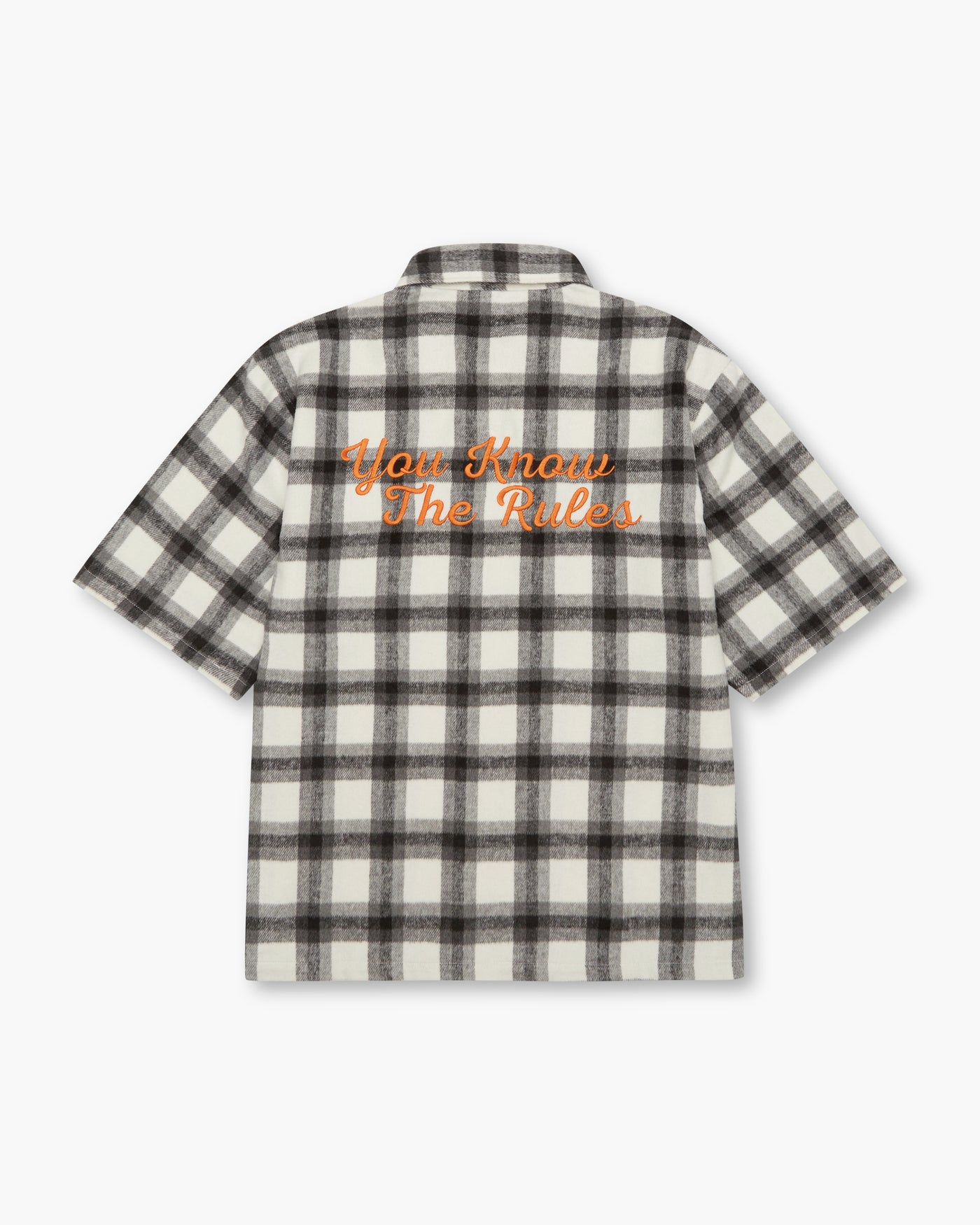 FLANO SHIRT SHORT SLEEVE - BLACK WHITE