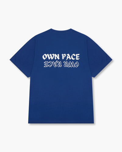 OWN PACE, OWN RACE TEE - ROYAL BLUE