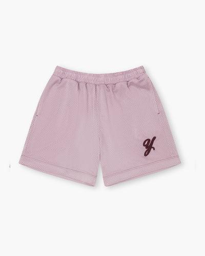 YKTR Kobe Short washed violet rose Initial logo basketball comfy loungewear